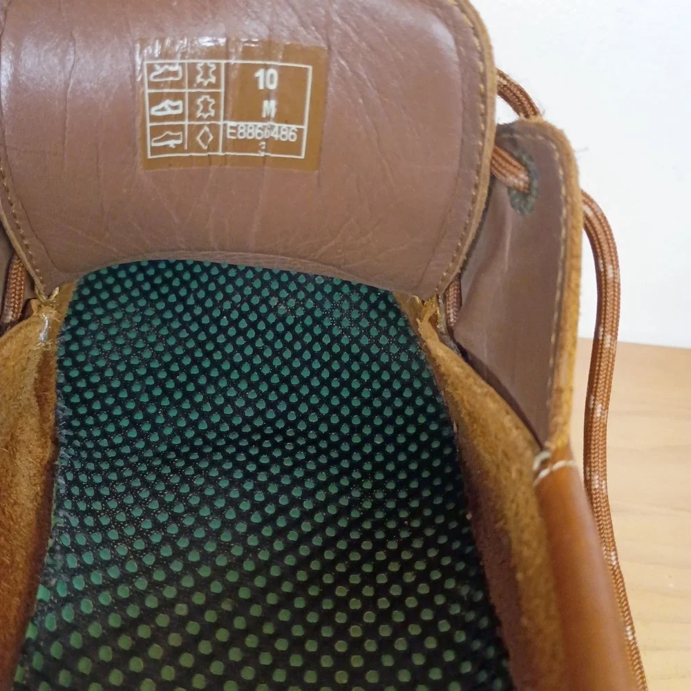 SAS Boat Shoe Decksider Lace Up Brown‎ Leather 10 M Tripad Comfort Moccasin USA